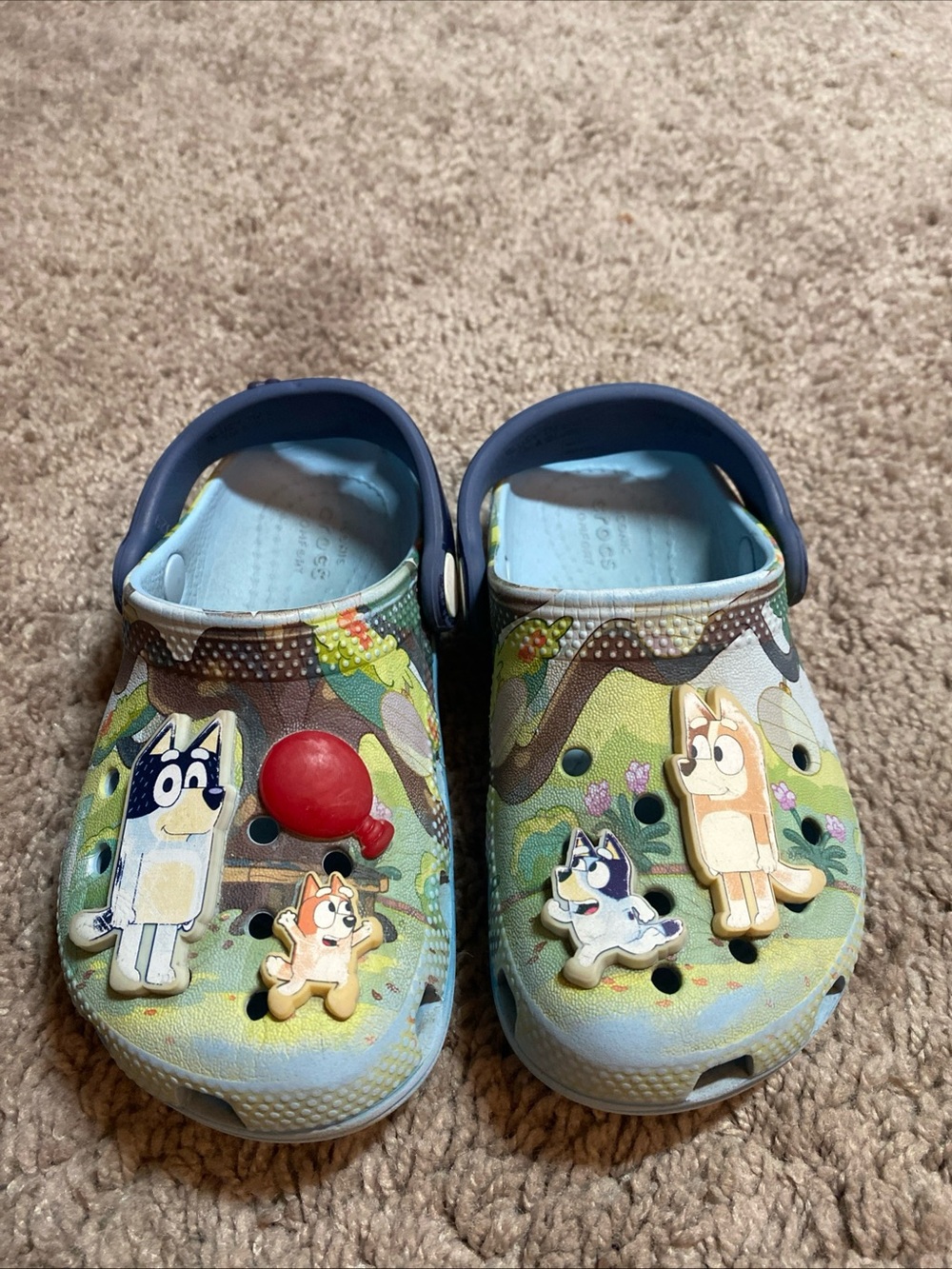 Limited edition CROCS Bluey & Bingo Kids Clogs with Character Jibbitz